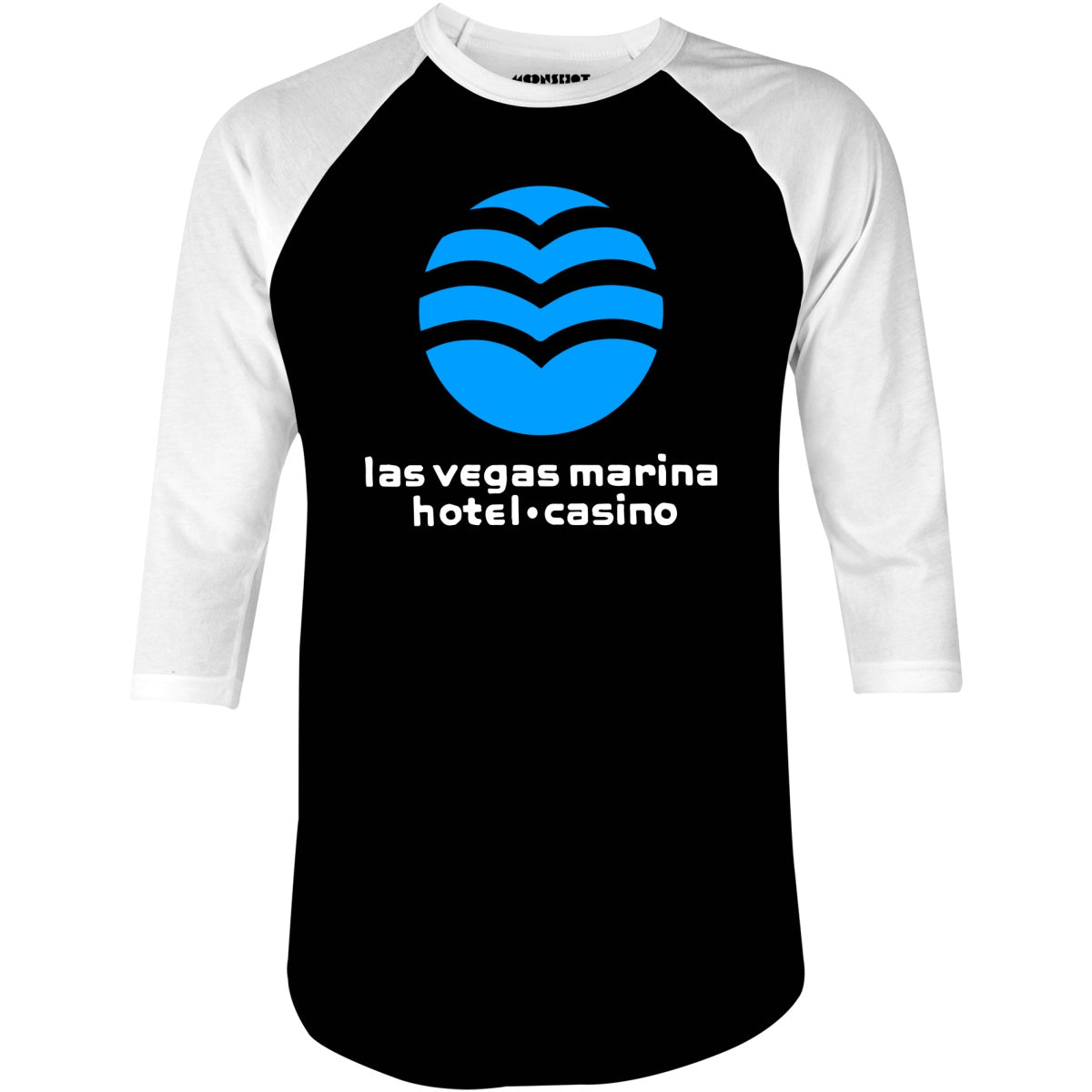 Marina Hotel & Casino - Vintage Las Vegas - 3/4 Sleeve Raglan T-Shirt