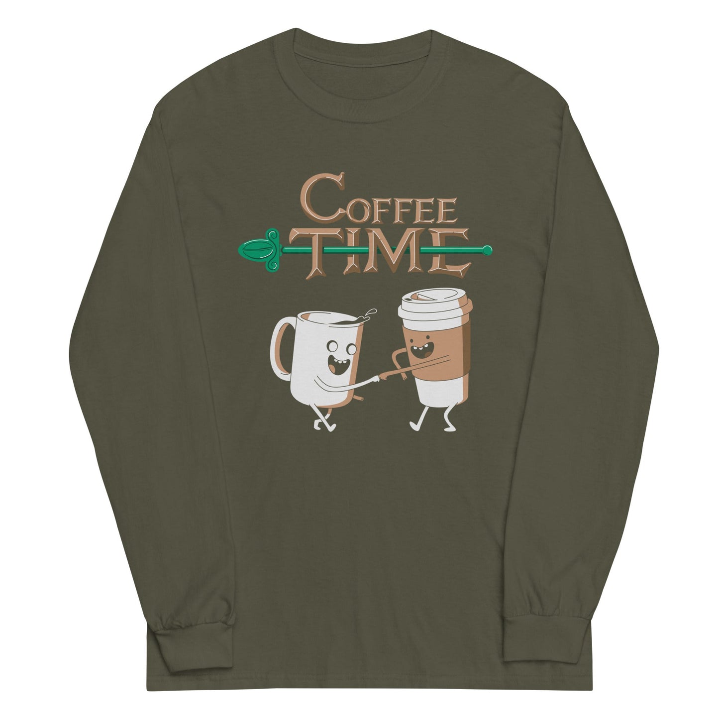 Coffee Time Unisex Long Sleeve Tee