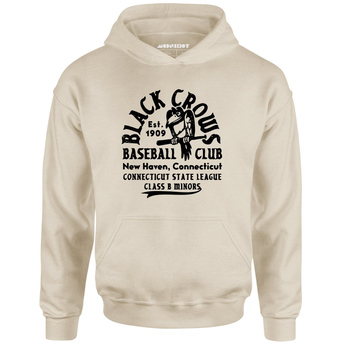 New Haven Black Crows - Connecticut - Vintage Defunct Baseball Teams - Unisex Hoodie