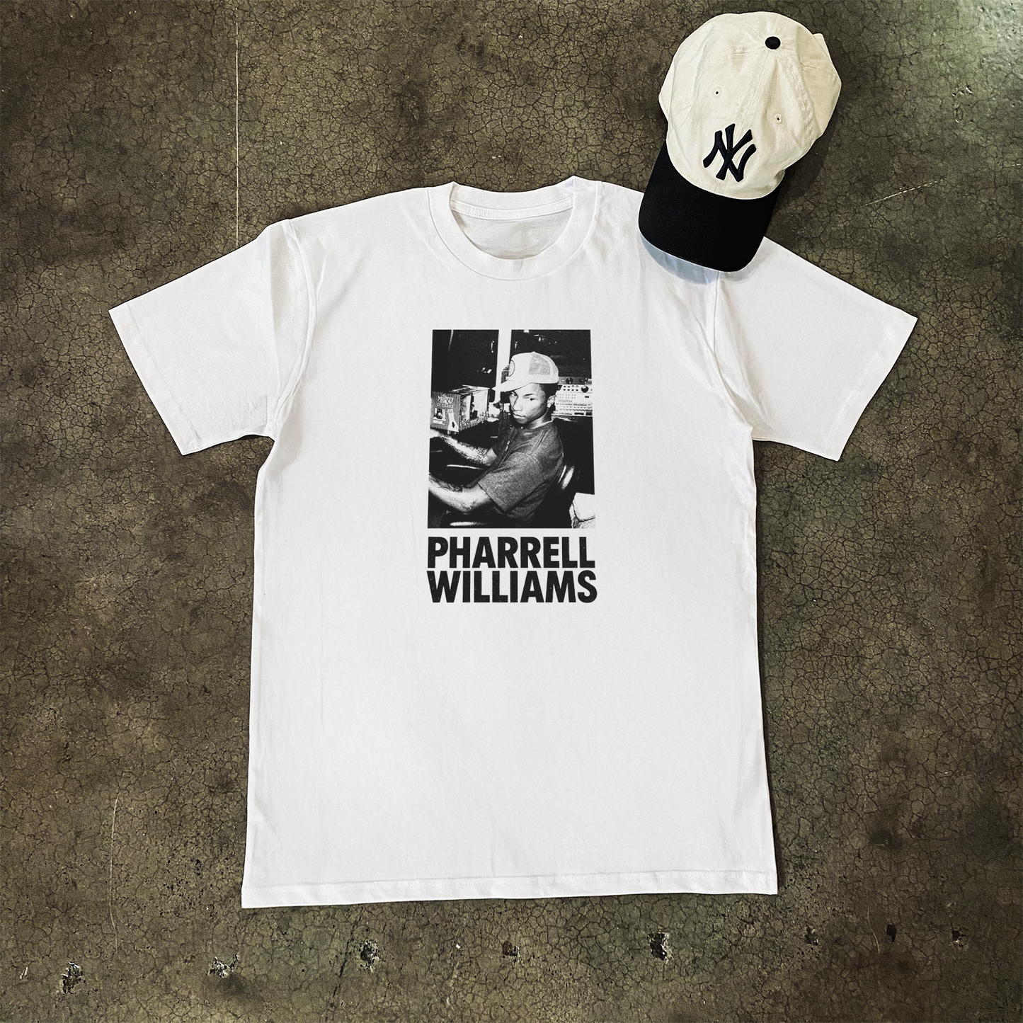 'PHARELL' COOKIN HEAVYWEIGHT WHITE T-SHIRT