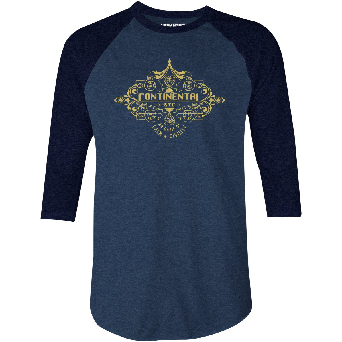 The Continental Hotel - John Wick - 3/4 Sleeve Raglan T-Shirt