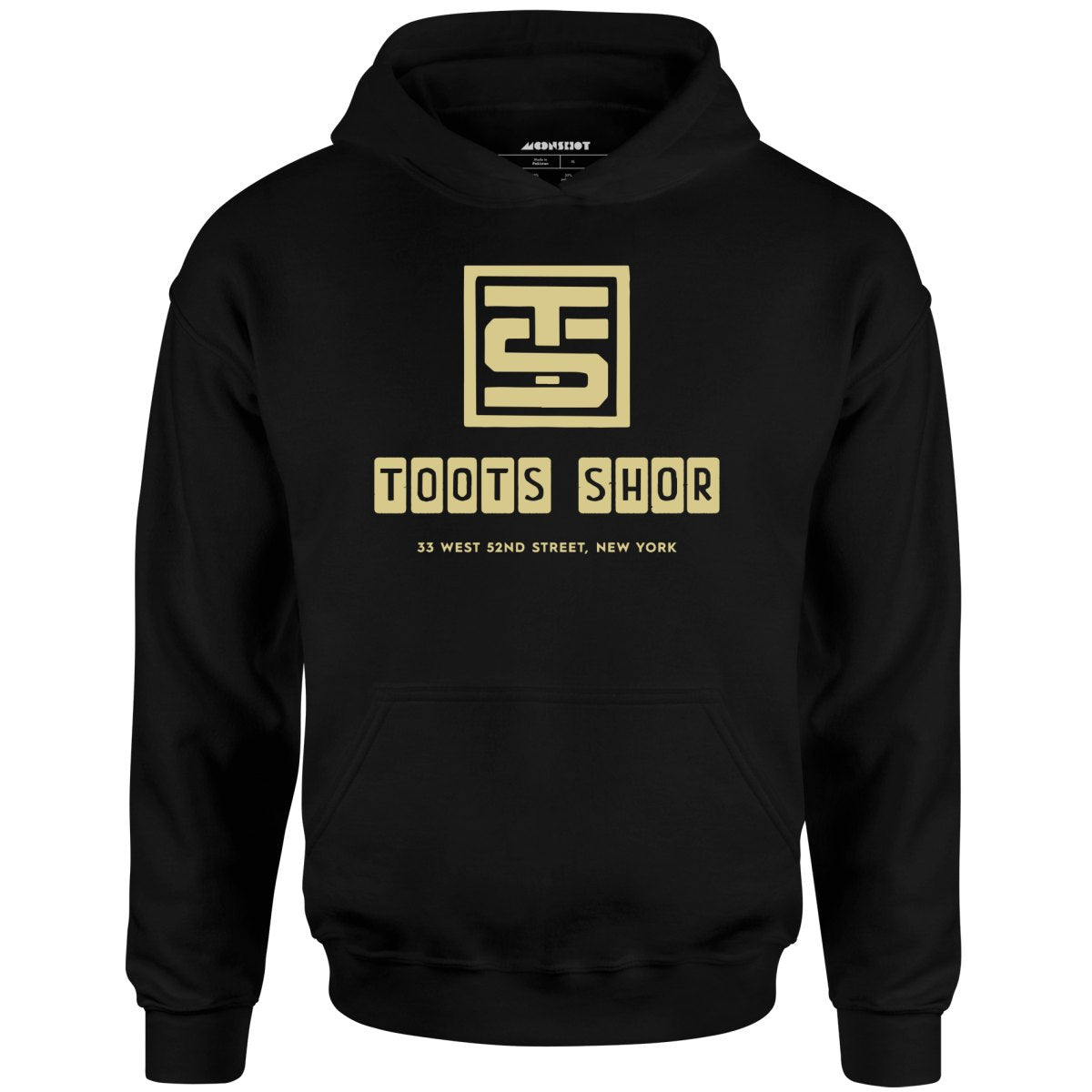 Toots Shor Logo - Manhattan, NY - Vintage Restaurant - Unisex Hoodie