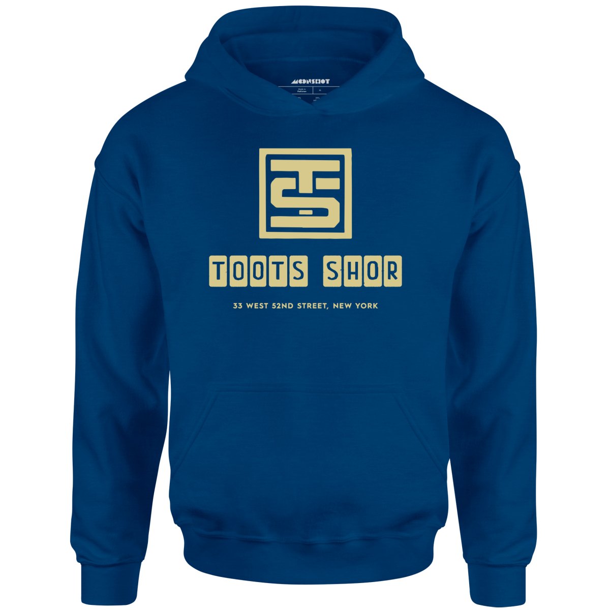Toots Shor Logo - Manhattan, NY - Vintage Restaurant - Unisex Hoodie