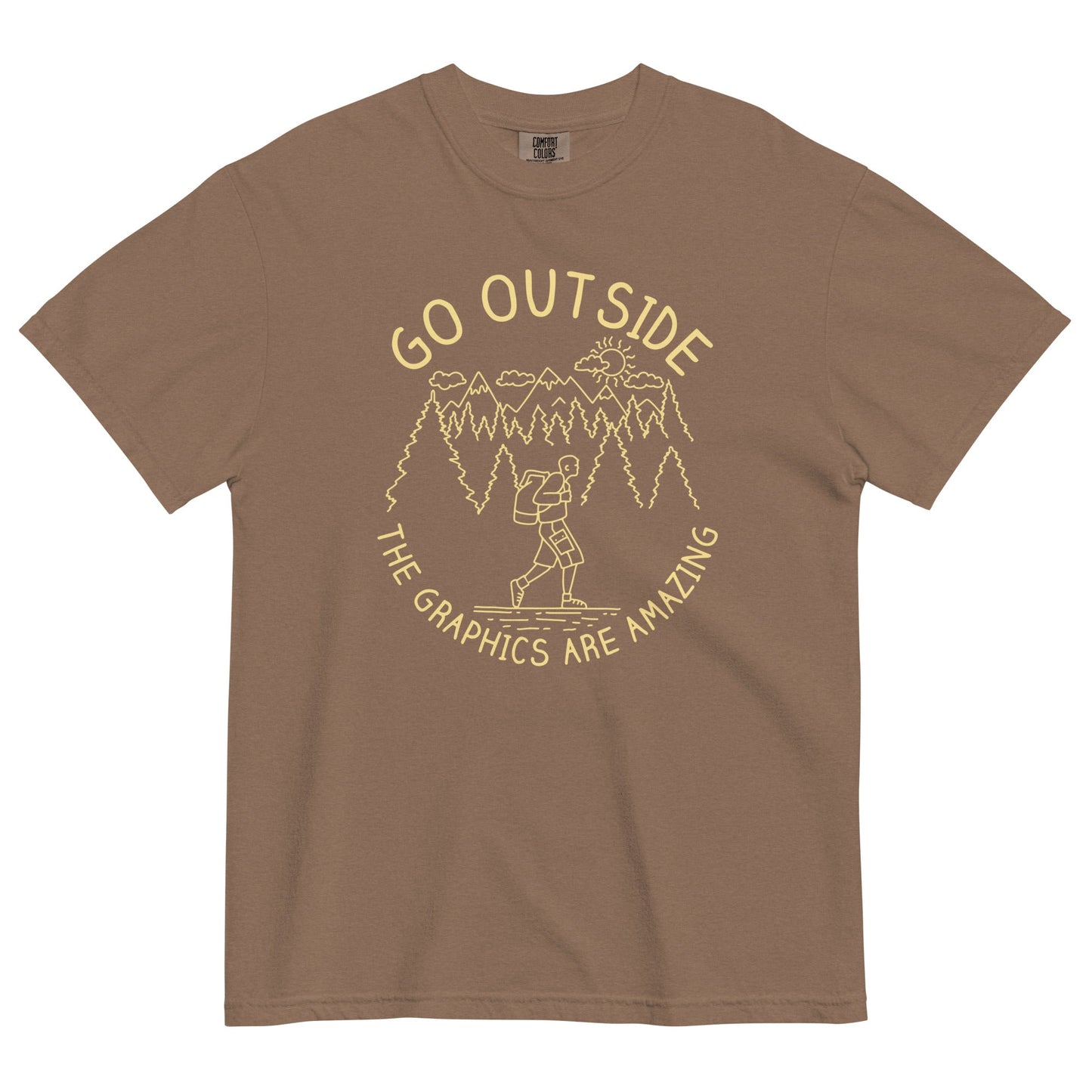 Go Outside The Graphics Are Amazing Men's Relaxed Fit Tee