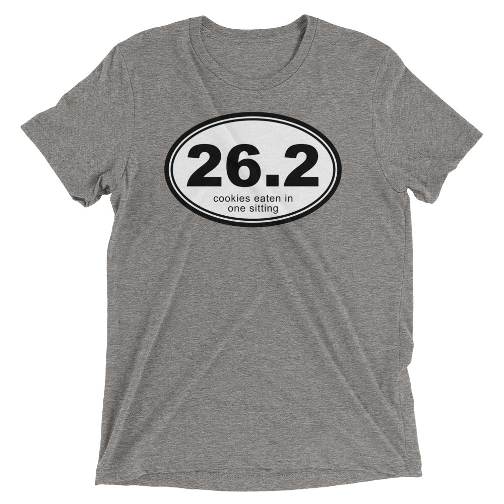 26.2 Cookies Eaten In One Sitting Men's Tri-Blend Tee