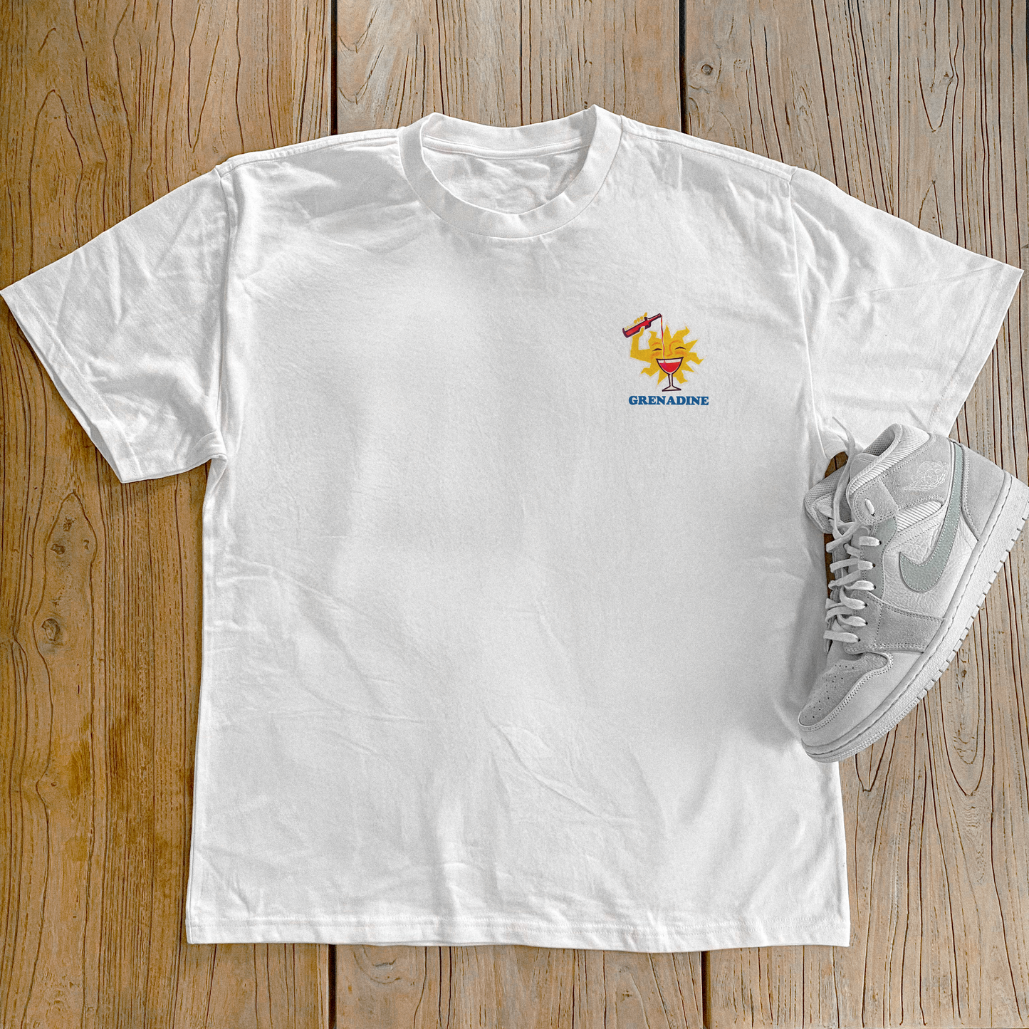 'SUNSHINE' GRENADINE HEAVY WHITE T-SHIRT