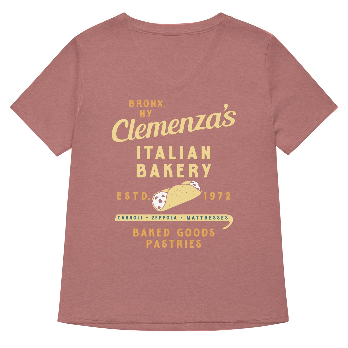 Clemenza's Italian Bakery Women's V-Neck Tee