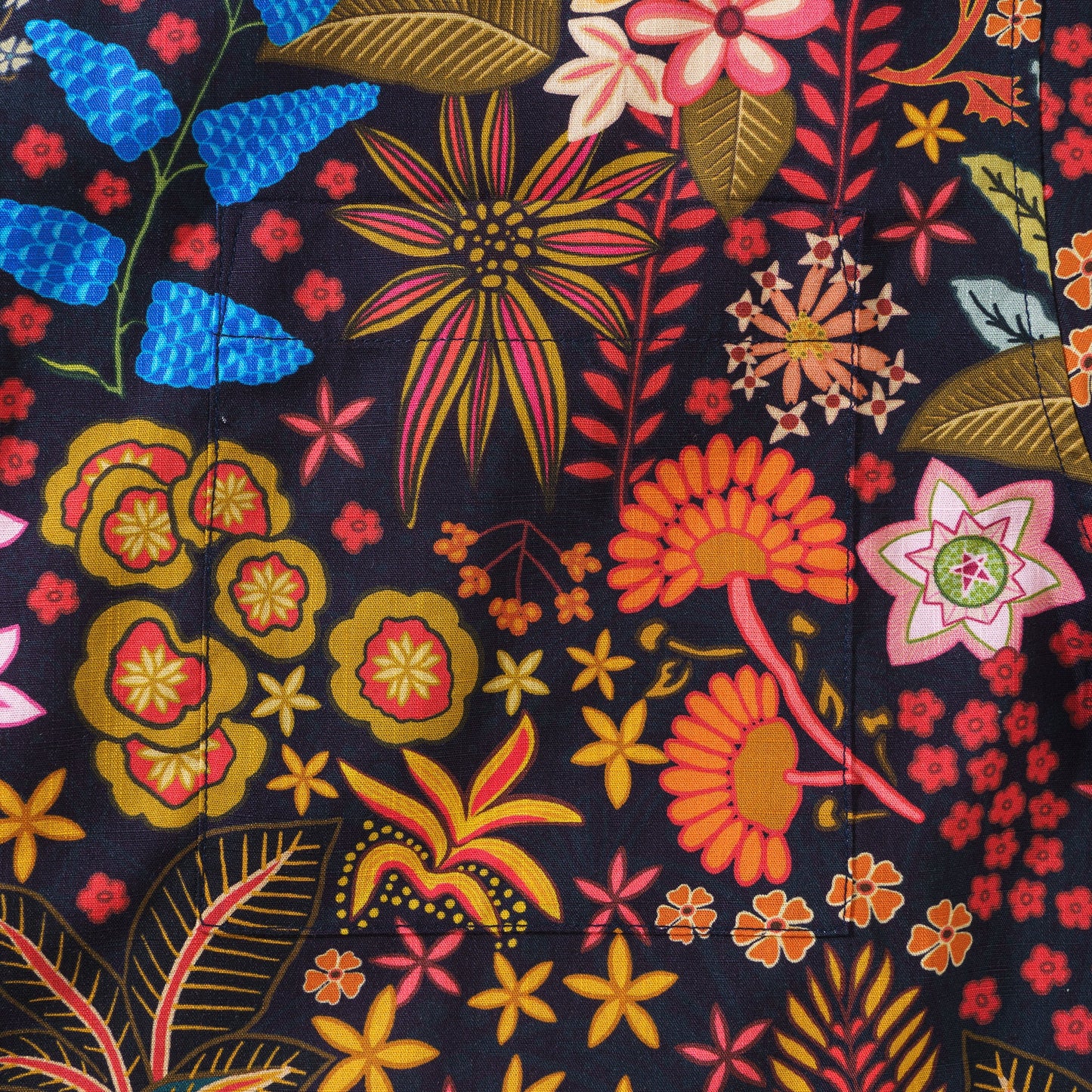 1950s Floral Hawaiian Shirt 100% Cotton Men's Short Sleeve Button-down Aloha Shirt Exquisite Floral Tapestry