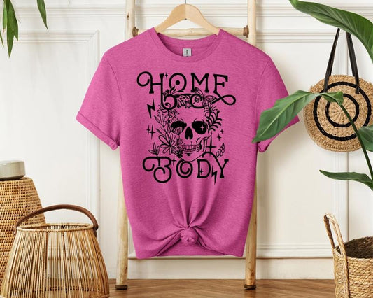 #040 - Home Body -  - Introvert - Print Unisex Crew neck Tee T-shirt