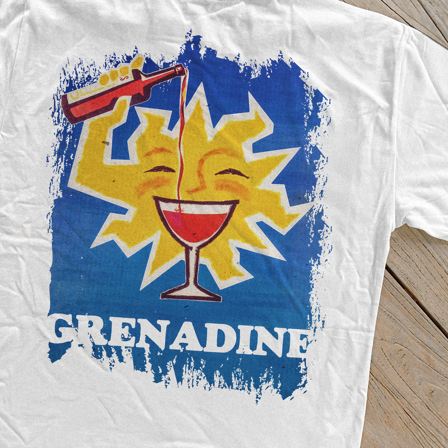 'SUNSHINE' GRENADINE HEAVY WHITE T-SHIRT