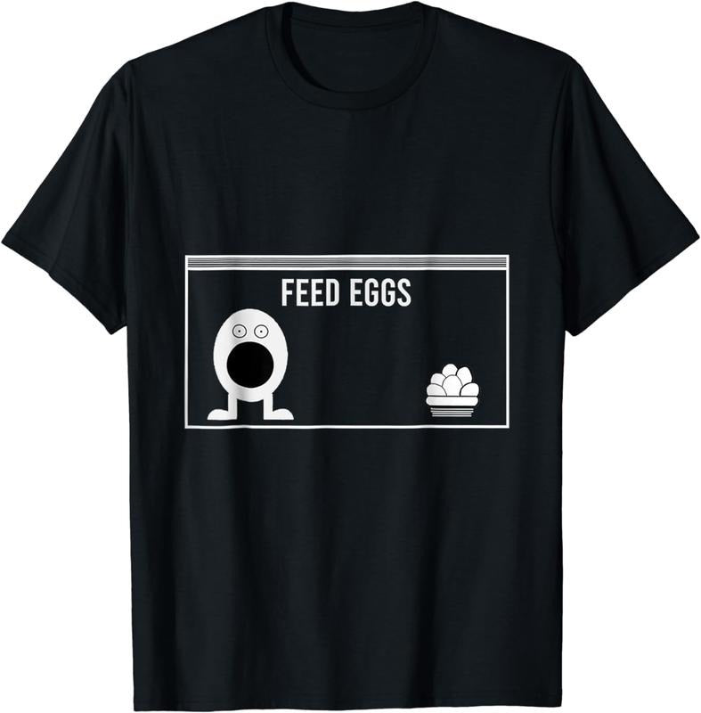 [100% Cotton]Funny feed eggs I think You Should Leave gifts T-Shirt