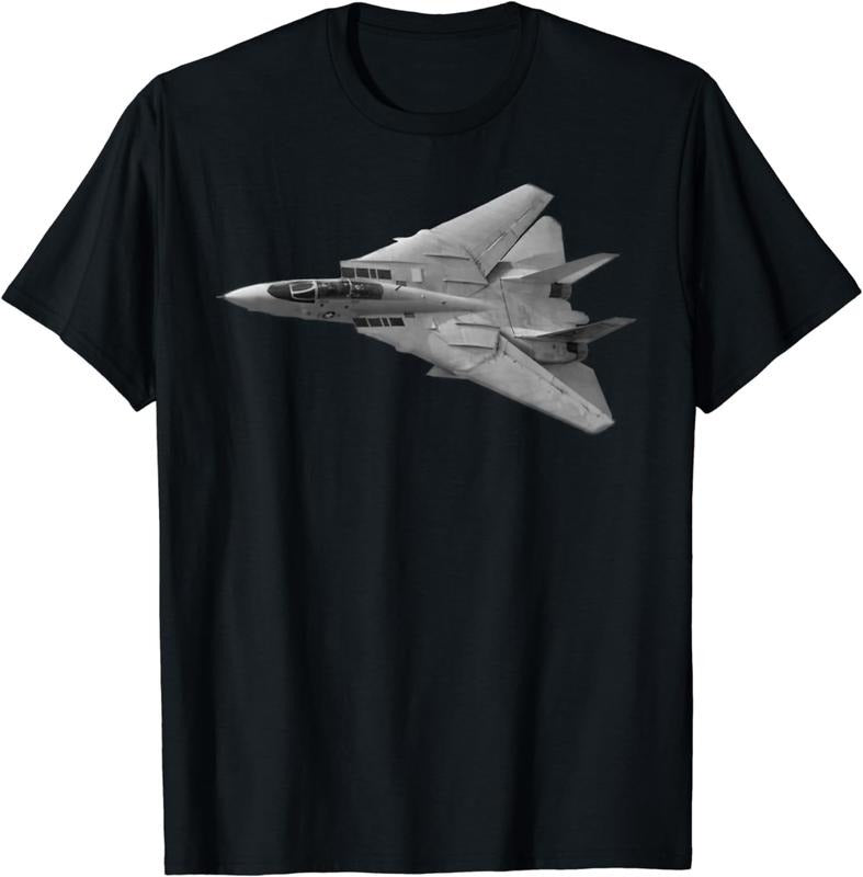 [100% Cotton]Military's Jet Fighters Aircraft Plane F14 Tomcat T-Shirt
