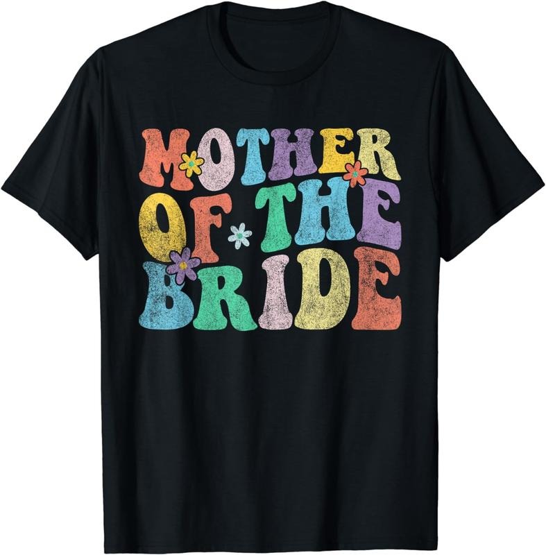 [100% Cotton]Mom from Bride T-Shirt
