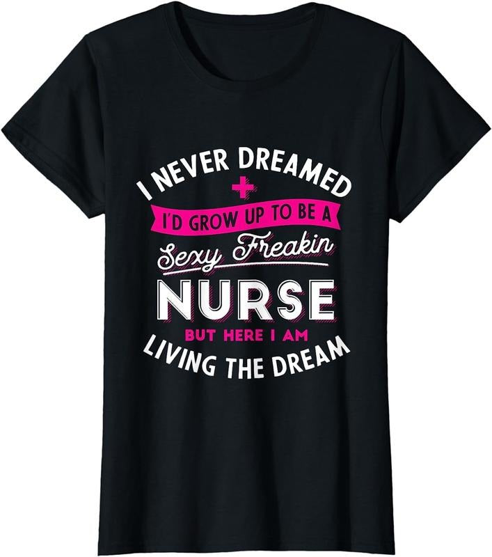 [100% Cotton]Sey Nurse - Funny Nursing & RN Graduation Gifts T-Shirt