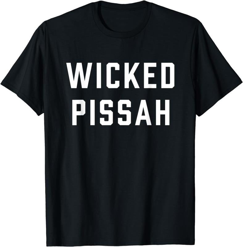 [100% Cotton]Wicked Pissah Funny Boston T-Shirt