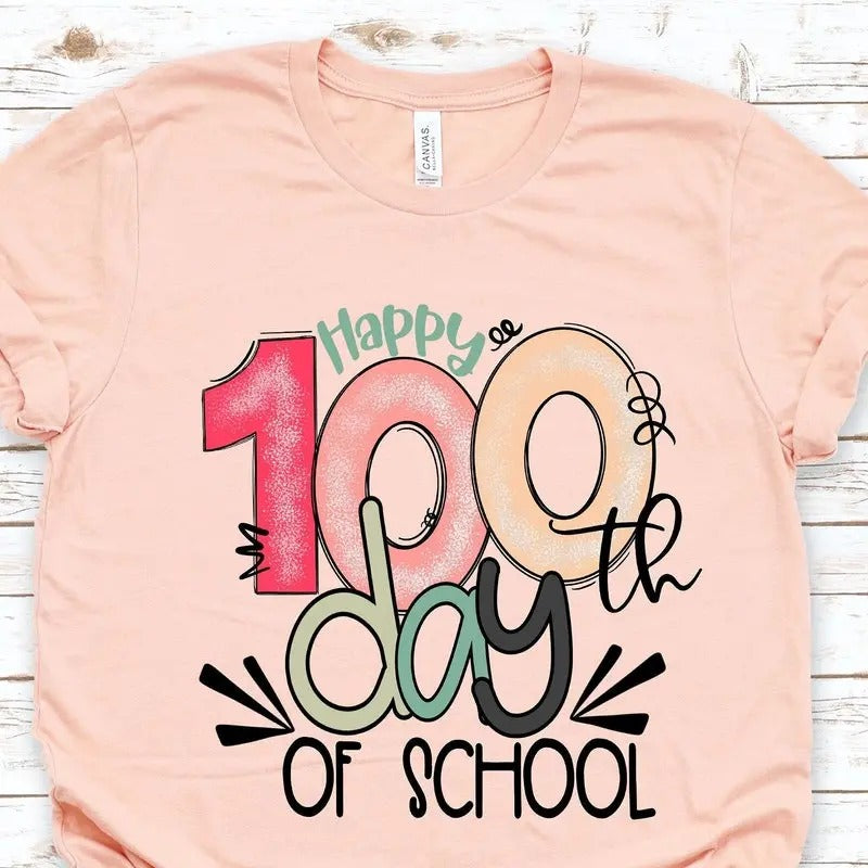 100 Days of School Shirt, 100 Day Shirt, 100th Day Of School Celebration, Student Shirt,Back to School Shirt, Gift For Teacher