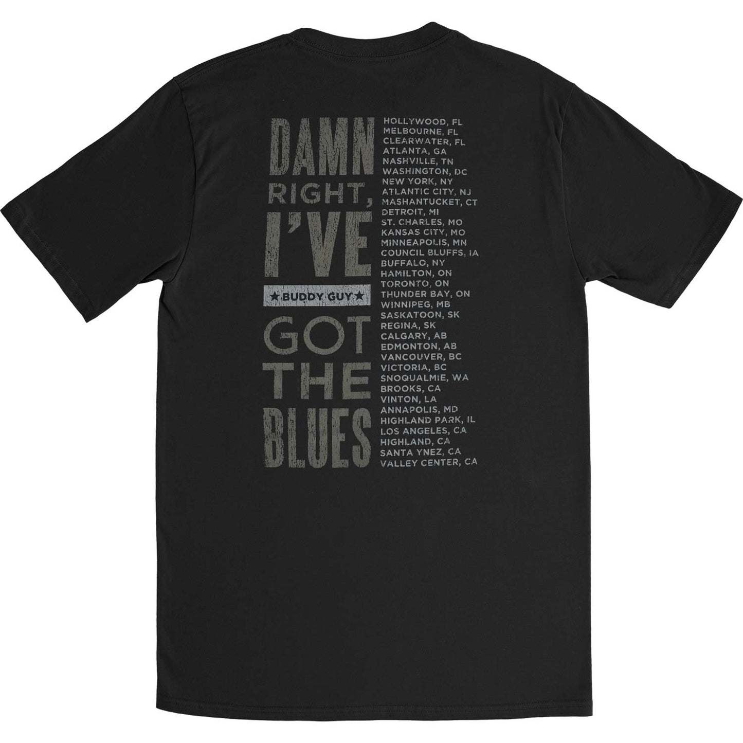 Damn Right Tour Slim Fit T-shirt Style001