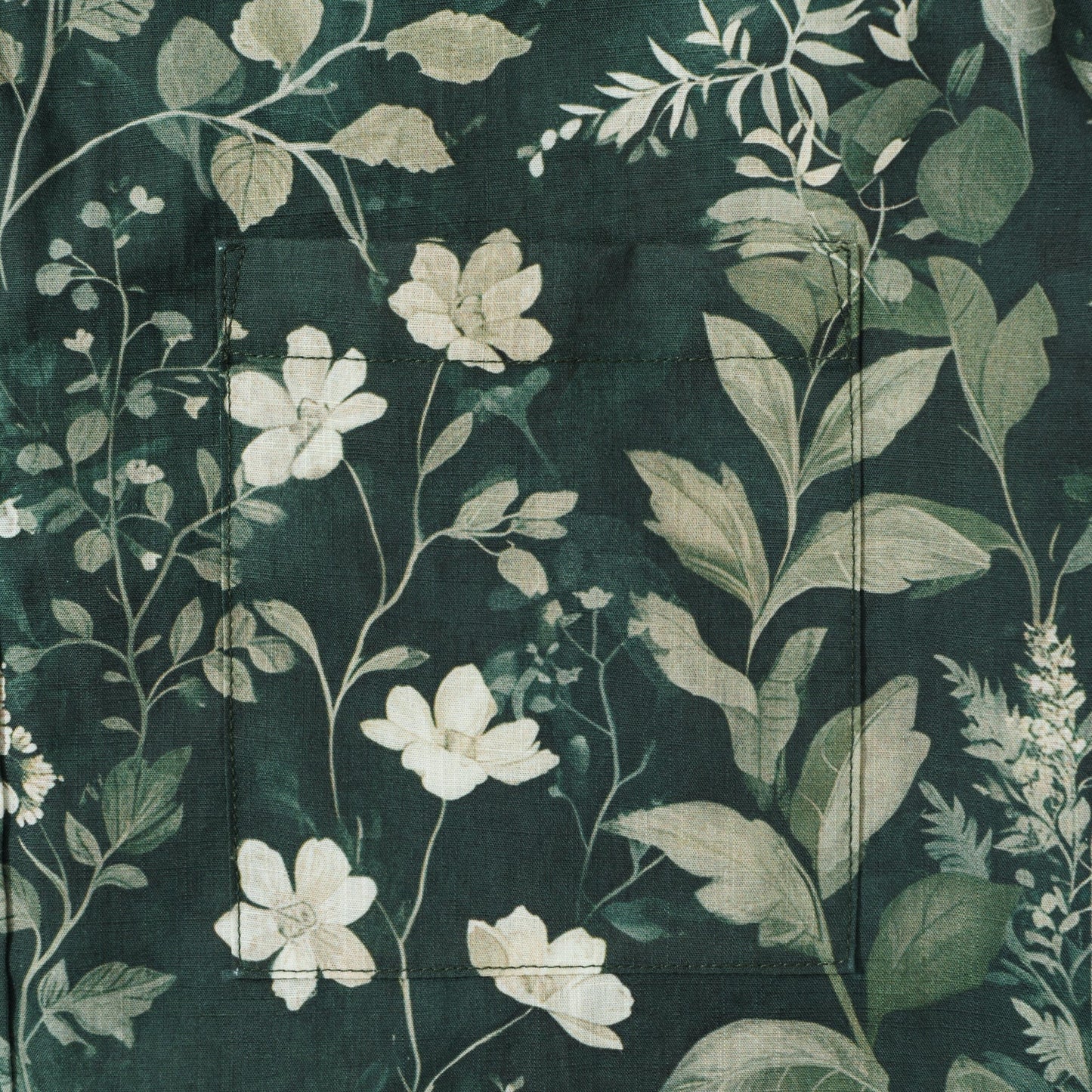 1950s Green Hawaiian Shirt For Men 100% Cotton Button-down Short Sleeve Tropical Shirt