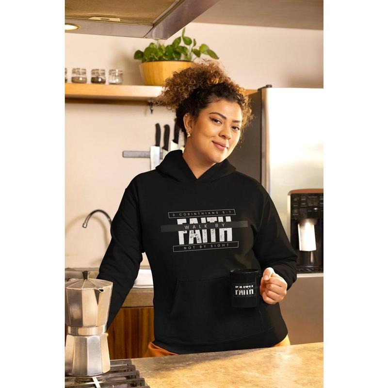2 CORINTHIANS Chapter 5 Verse 7 "Walk by Faith Not By Sight" Comfortable Unisex  T-shirt, sweater and Hoodie