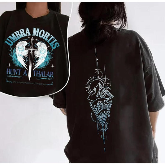 2 Sided, Crescent City Fan Shirt, Umbra Mortis T-Shirt, Orion Hunt Athalar, SJM Bookish Fan Merch, Bryce Quinlan, Bookish Shirt