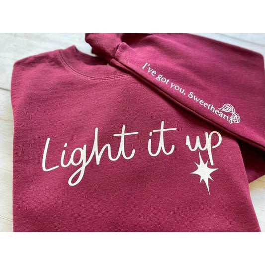2 Sided, Licensed Light It Up Crescent City Sweatshirt, Crescent City Shirt, Bryce Quinlan Hunt Athalar, Umbra Mortis Quote, SJM