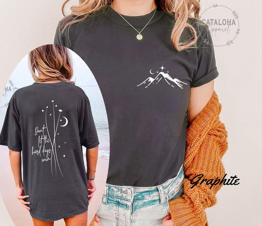 2 Slide Design, ACOTAR Don't Let The Hard Days Win Night Court Quote , Minimal SJM shirt, Throne of Glass sweater, Night Court shirt, Velaris, Feyre,Rhysand