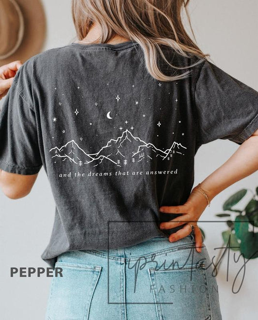 2 Slide Design, SJM, Two sided Velaris T-shirt, To the stars who listen shirt, A Court of Thorns and Roses Court, iprintasty