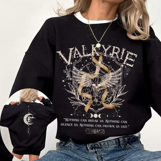 2 Slide Design, Valkyrie Sweater, ACOTAR Tee, Nesta Archeron, Velaris Sweatshirt, Sarah J Maas Merch, Valkyrie Sh