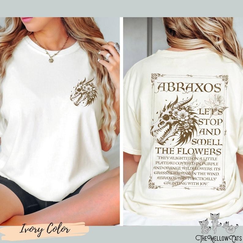 2 Slide, Abraxos Manon Blackbeak shirt, Throne Of Glass TOG tee, Sarah J Maas SJM LICENSED merch We are the Thirteen Aelin Terrasen Casual Cotton