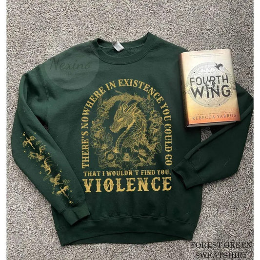 2 Slide, Violet Sorrengail Sleeve Printed Shirt, Fourth Wing Shirt, Dragon Rider Shirt, Basgiath War College, Rebecca Yarros, The Empyrian Series