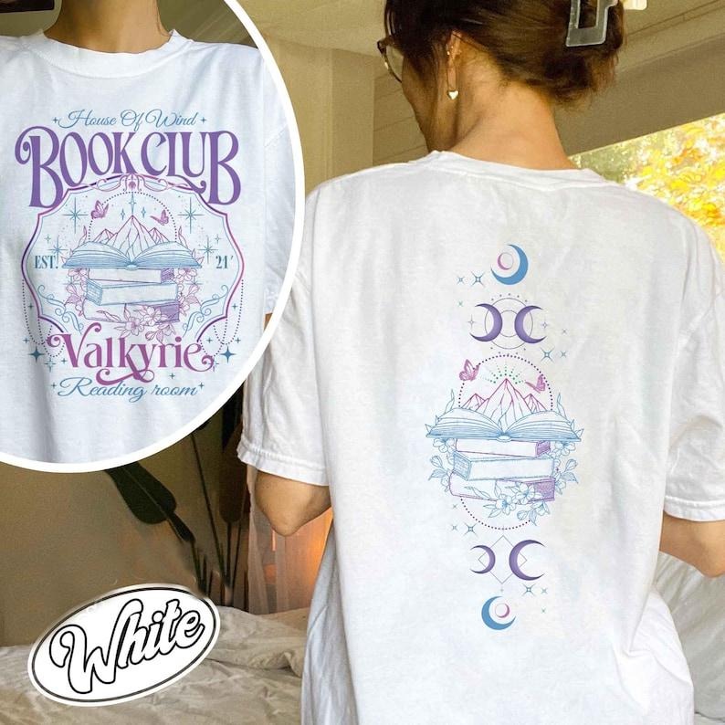 2 Slides, House Of Wind Book Club Shirt, Valkyrie Reading Room T shirt,Night Court SJM Shirt,Acotar Book Club, Book Lover,Bookish Shirt,Bookish Gift