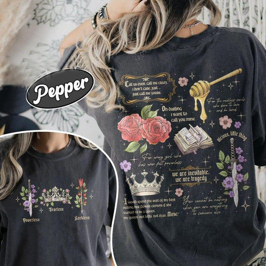 2 Slides, Powerless Bookish  T-Shirt For Fan, Kai Azer I Love You T-Shirt, Fearless Fan Shirt, Gift for Bookworms, Romantic Quotes, Bookish Shirt