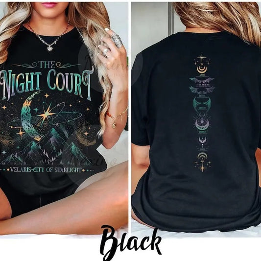 2 Slides, SJM, Velaris shirt,To the stars who listen and the dreams that are answer, A Court of Thorns and Roses, iprintasty of Dreams Cotton Crewneck