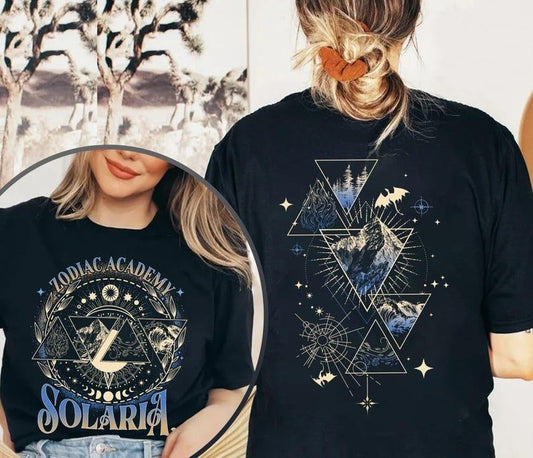 2 Slides, Zodiac Academy Shirt, Astrology and Magic Novel, Book Reader tshirt, Professor Lance Orion, Almighty Sovereign Society, Bookworm Crewneck