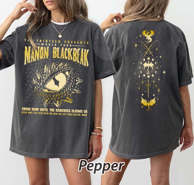 2 sildes, The Thirteen Throne Of Glass T-Shirt, From Now Until The Darkness Claims Us, Throne Of Glass SJM Merch, We Are The Thirteen Tee