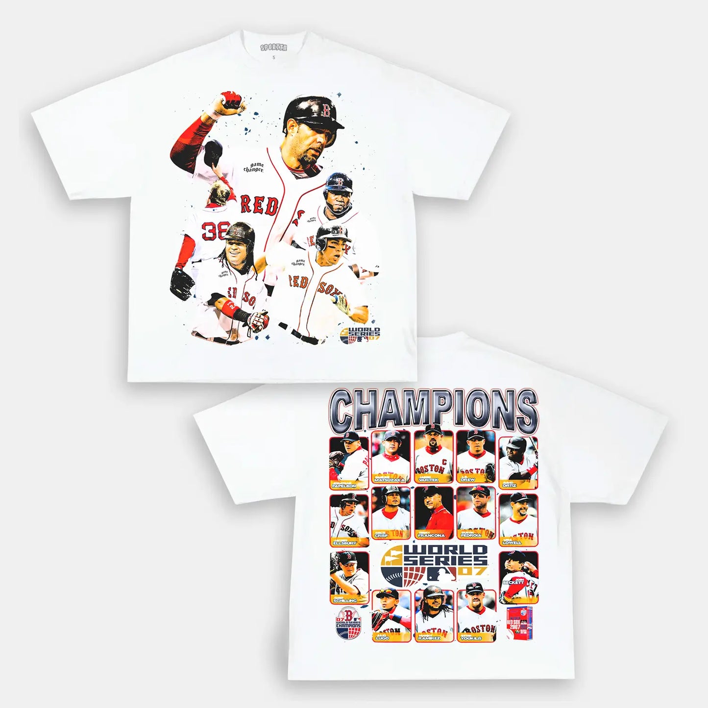2007 WORLD SERIES CHAMPS - RED SOX TEE Style001
