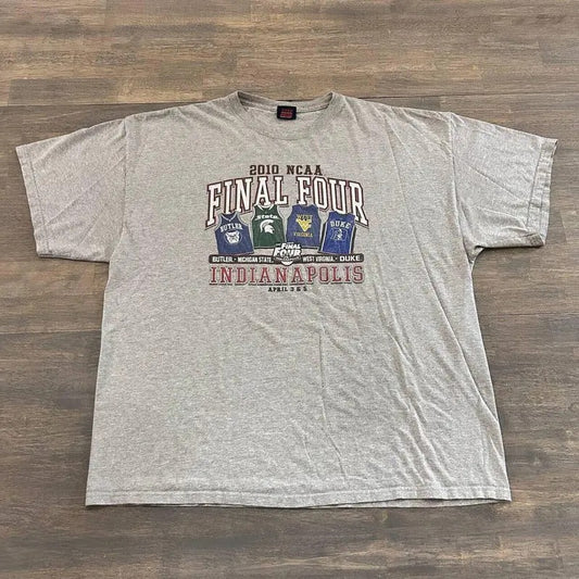 2010 NCAA Final Four Indeanopolis T-Shirt Michigan Virginia Butler Duke