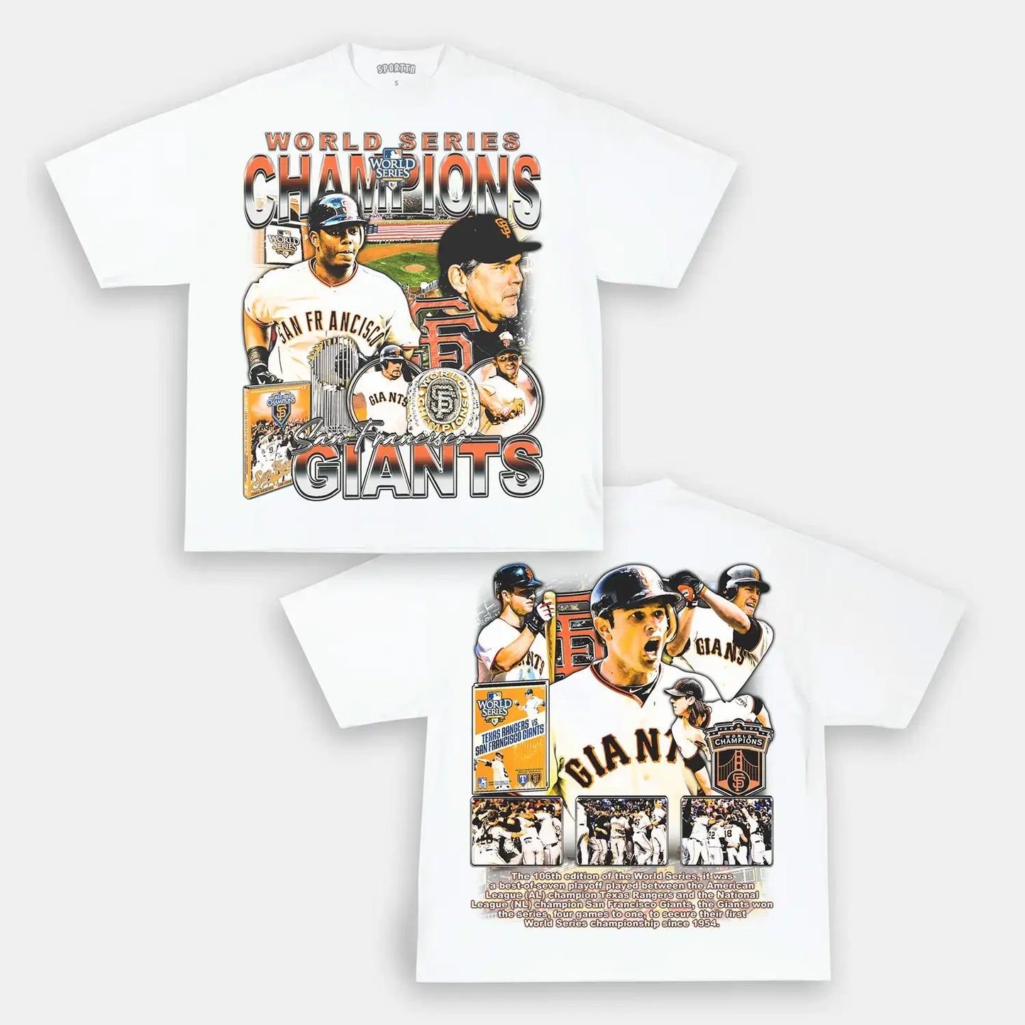 2010 WORLD SERIES CHAMPS - GIANTS TEE Style001
