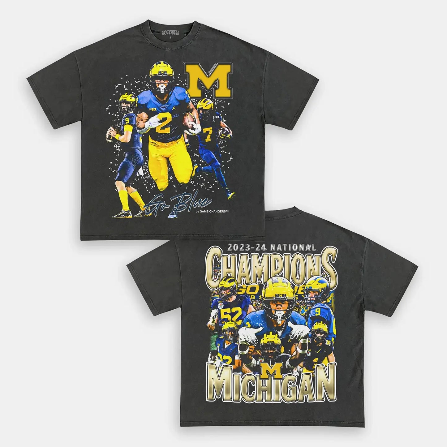 2023-24 NATIONAL CHAMPS - MICHIGAN TEE Style001