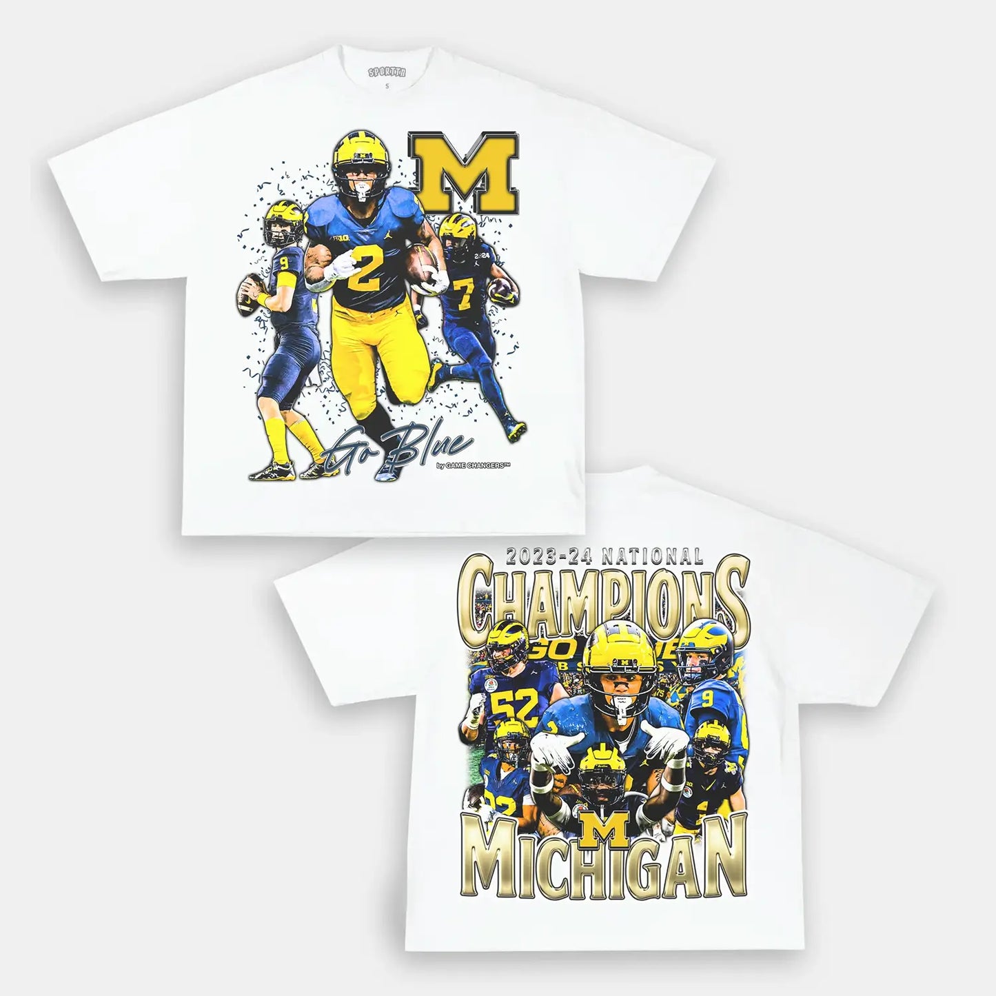 2023-24 NATIONAL CHAMPS - MICHIGAN TEE Style001