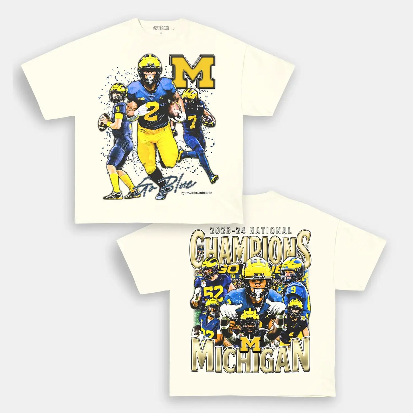 2023-24 NATIONAL CHAMPS - MICHIGAN TEE Style001