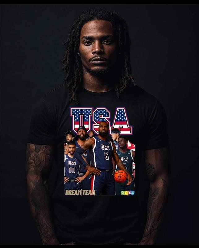 2024 USA basketball team olympic T-shirt, 2024 USA basketball olympic team tee, 2024 olympic basketball t-shirt USA, 2024 dream team tee