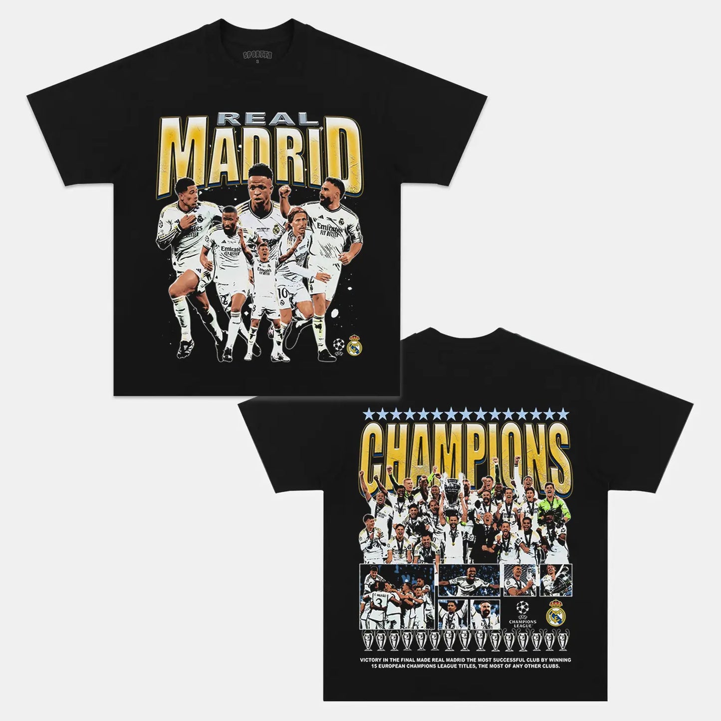 2024 UCL CHAMPS - REAL MADRID TEE