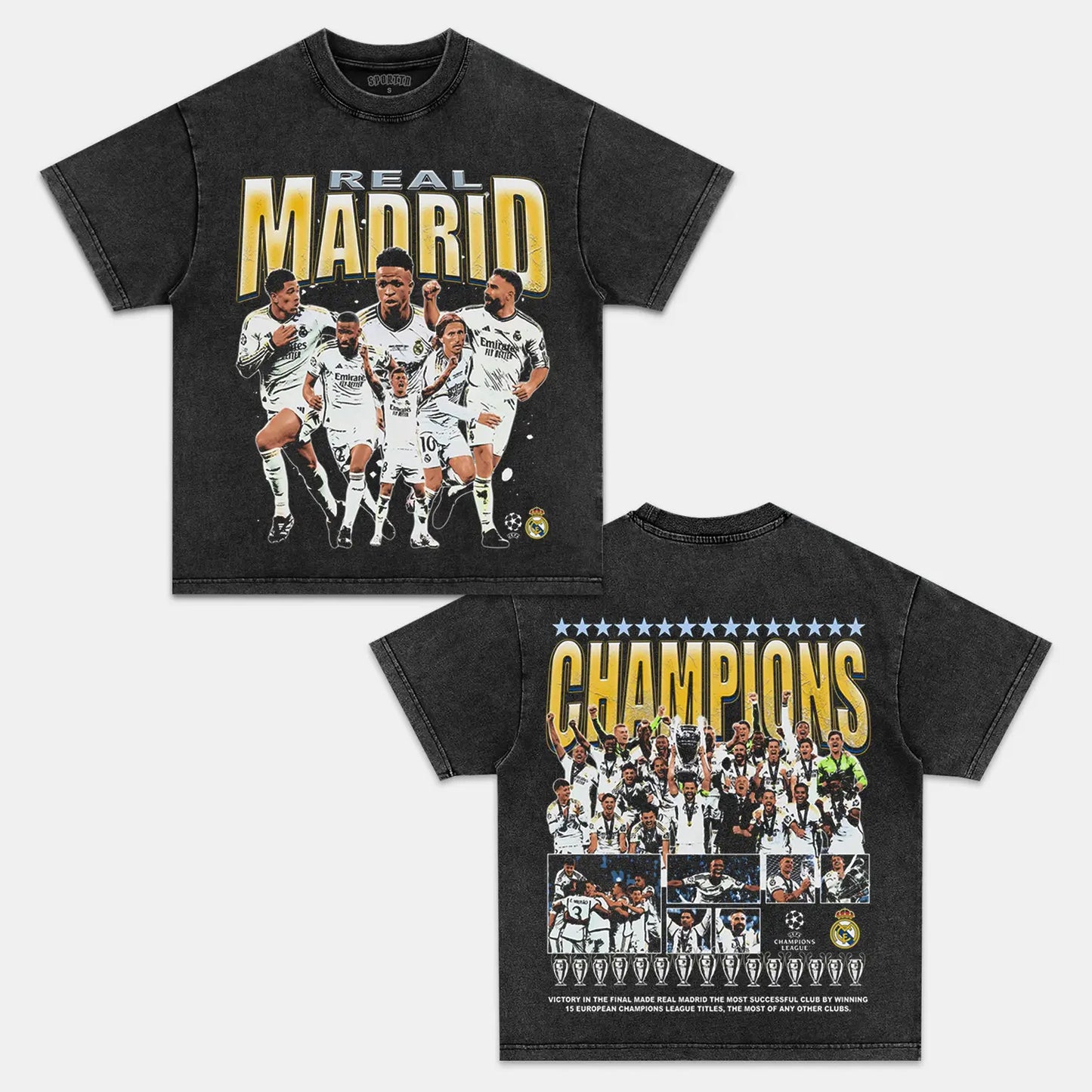 2024 UCL CHAMPS - REAL MADRID TEE