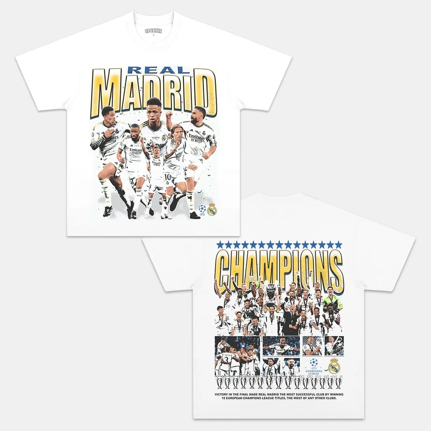 2024 UCL CHAMPS - REAL MADRID TEE