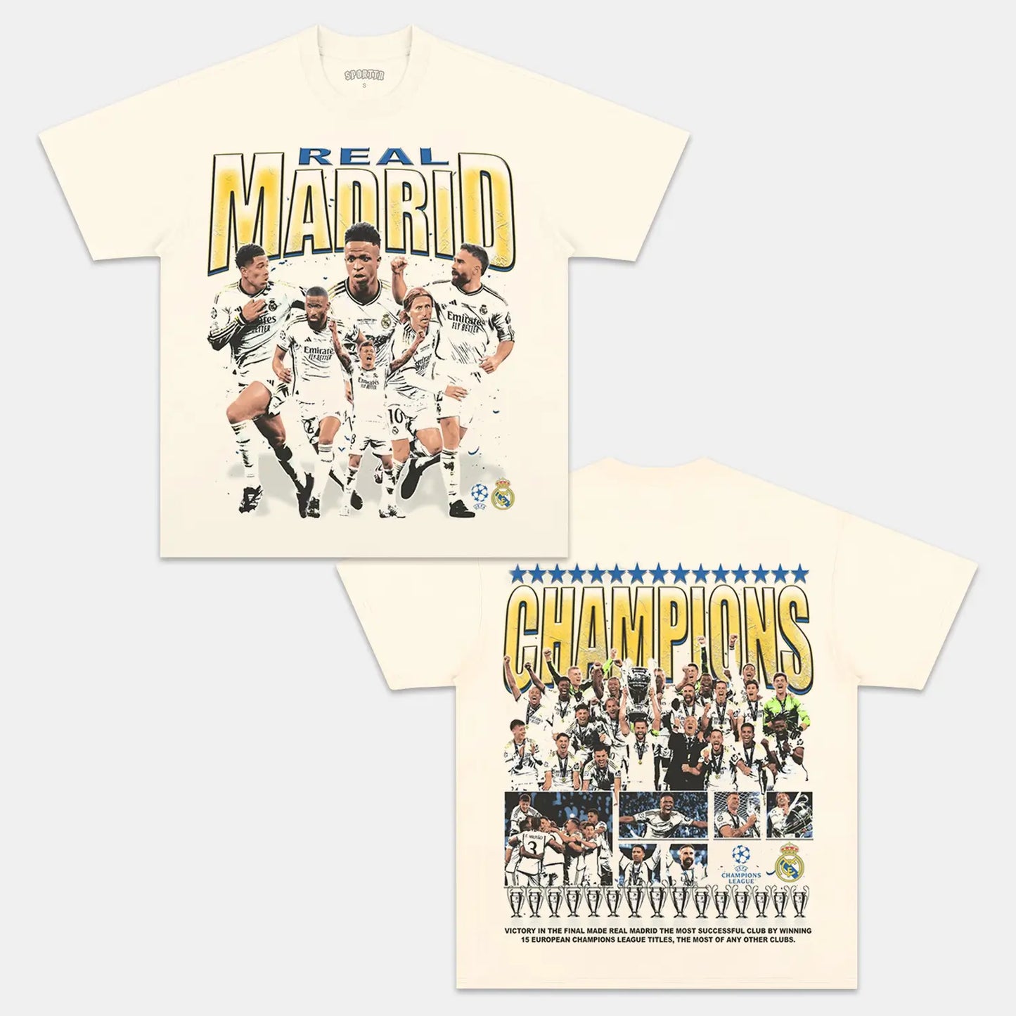 2024 UCL CHAMPS - REAL MADRID TEE