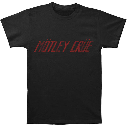 Distressed Logo Slim Fit T-shirt Style002