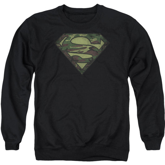 Camo Logo Distressed Adult Sweatshirt