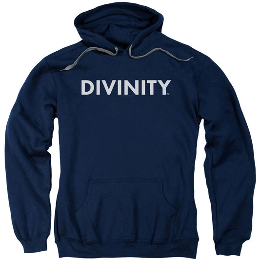 Divinity Logo Adult 25% Poly Hooded Sweatshirt