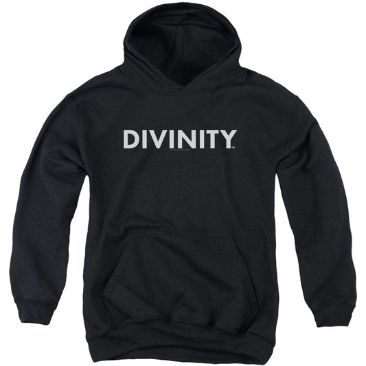 Divinity Logo Youth 50% Poly Hooded Sweatshirt